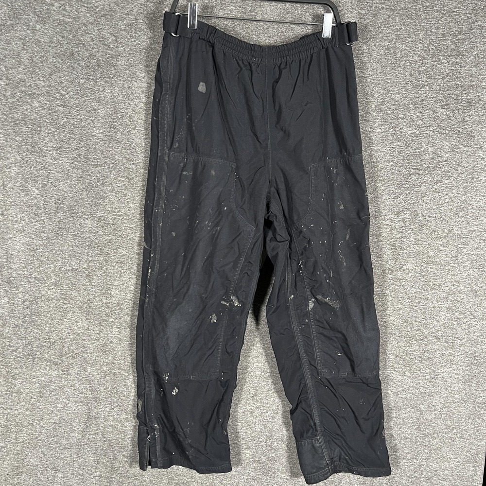 Carhartt Insulated Bib Pants Mens Large Regular‎ Black B187 Nylon Insulated Work